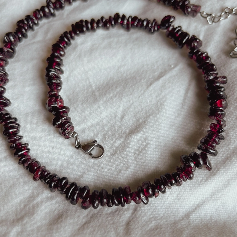 collana Chips Nic - Granato